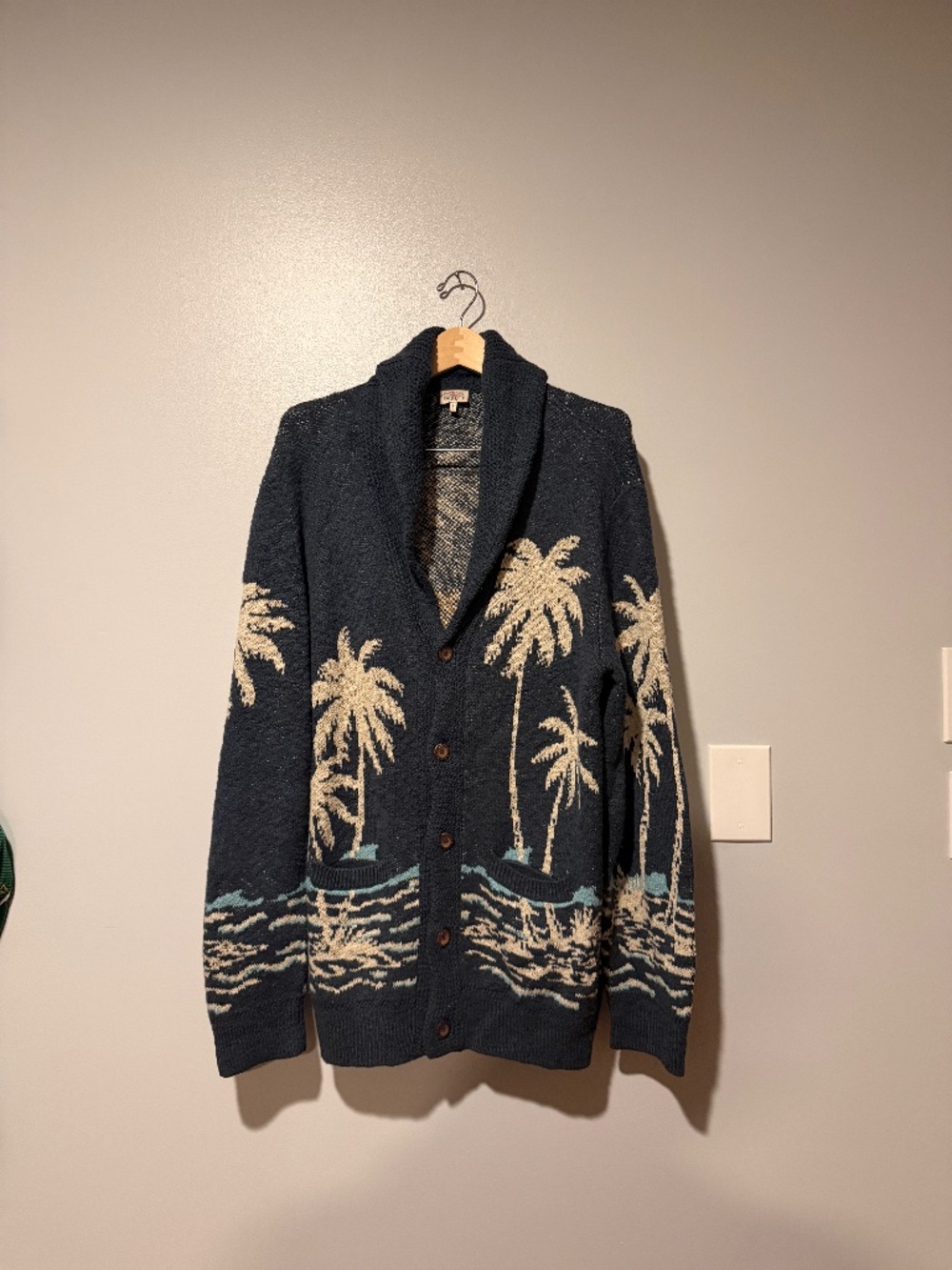 Faherty Palm Cardigan